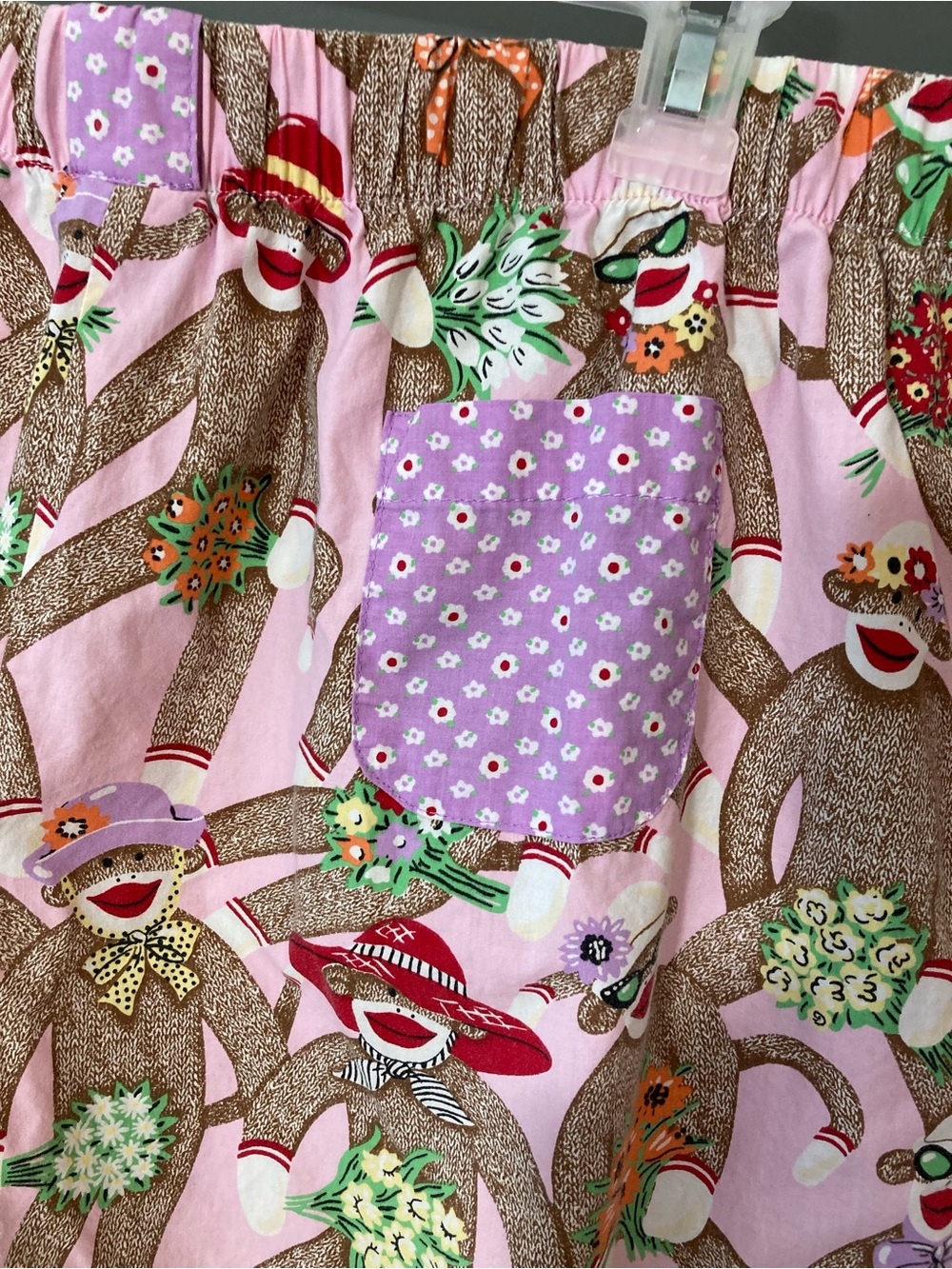 Nick And Nora Sock Monkeys Pajama Pants - Cotton - EUC! - XL - Picture 8 of 14